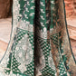 Joban Fashion Emerald Green Banarasi Katan Pure Handloom Banarasi Silk Saree | Swadesiicart