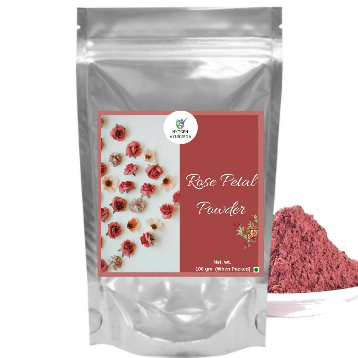Nxtgen Ayurveda Rose Petal Powder - Swadesiicart