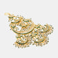 Ruby Raang 22k Gold Polished Kundan Passa | Swadesiicart