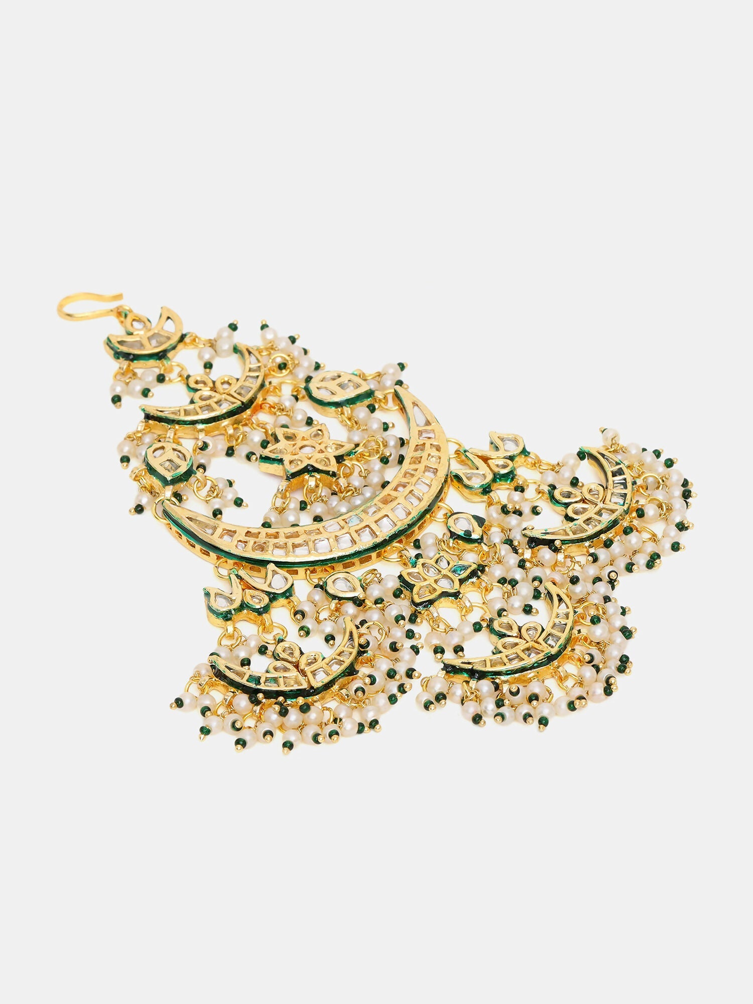 Ruby Raang 22k Gold Polished Kundan Passa | Swadesiicart