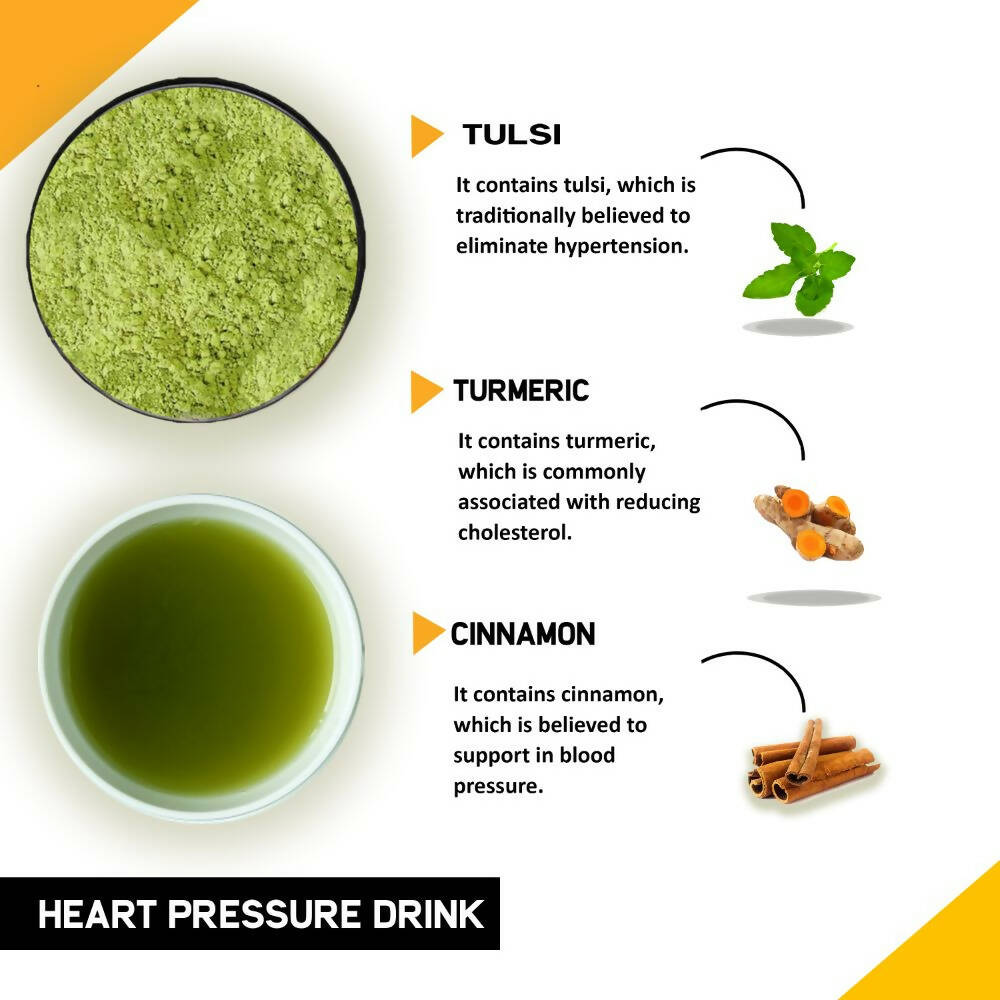 Just Vedic Heart Support Drink Mix - Swadesiicart