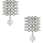 Gold-Polished Silver Plated Traditional Silver Pearl & Kundan Studded Choker Necklace Jewellery Set For Women/Girls - Wahe Jewels - Swadesiicart