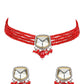 Ria Red Choker - Wahe Jewels - Swadesiicart