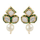 Gold-Polished Traditional Choker Set Glided With Kundan & Beads For Women/Girls - Wahe Jewels - Swadesiicart
