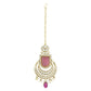Gold-Polished Traditional Kundan Pearl Choker Necklace Jewellery Set For Women/Girls - Wahe Jewels - Swadesiicart