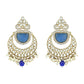 Gold-Polished Traditional Pearl Kundan & Stone Studded Jewellery Necklace Set with Maang Tikka for Women - Wahe Jewels - Swadesiicart
