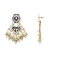 Gold-Polished Traditional Pearl Kundan Studded Meenakari Necklace With Earring Maang Tikka Set For Women And Girls - Wahe Jewels - Swadesiicart