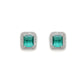 stone stud (Light green ) - Ruby Raang - Swadesiicart