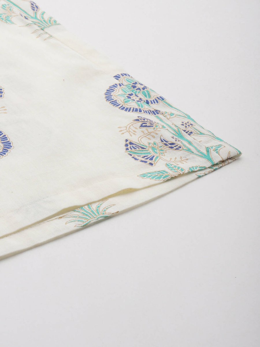 Ahalyaa Women's Traditional Wear Co-ods - Off White | Swadesiicart