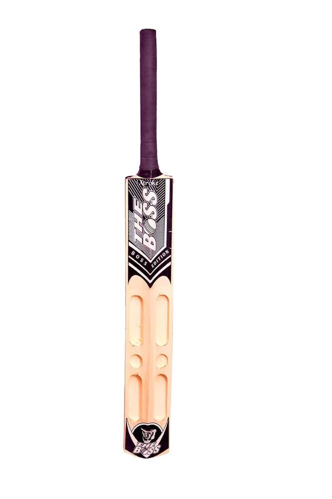 Xtroke The Boss Scoop Edition Popular Willow Premium Cricket Bat (Size 4)