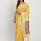 Shree Shyam Fashion Linen Cotton Yellow Saree