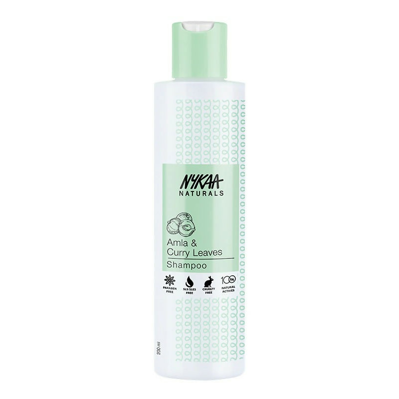 Nykaa Naturals Longer & Thicker Hair - Free Shampoo With Amla, Curry Leaves & Coconut Oil - Swadesiicart