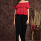 Juniper Women Black Rayon Dobby Woven - Dobby Tulip Dhoti Pant | Swadesiicart