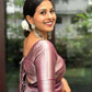 DEIANA'S Beautiful Designer Golden zari Soft Lichi Silk Saree - Maroon - Swadesiicart