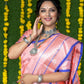 Jyoti Fashion Women's Baby Pink Soft Handloom Silk Zari Woven Saree with Blouse | Swadesiicart
