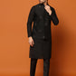 Kisah Men Black Embroidered Kurta Jacket Trouser Set | Swadesiicart