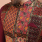 Kisah Men Maroon Printed Kurta Jacket Churidar Set | Swadesiicart