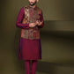 Kisah Men's Multi Color Kurta Jacket Churidar Set | Swadesiicart