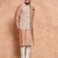 Kisah Men's Multi-Coloured Printed Kurta Jacket with Churidar Set | Swadesiicart