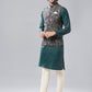 Kisah Men's Multi-Coloured Printed Kurta with Jacket and Trouser Set | Swadesiicart