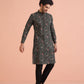Kisah Men's Black Kurta Trousers Set | Swadesiicart