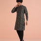 Kisah Men's Black Kurta Trousers Set | Swadesiicart