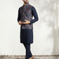 Kisah Men Multi Coloured Textured Kurta Jacket Trouser Set | Swadesiicart