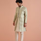 Kisah Men's Cream Indo-Western Kurta with Trouser Set | Swadesiicart