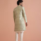 Kisah Men's Cream Indo-Western Kurta with Trouser Set | Swadesiicart