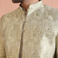 Kisah Men's Cream Indo-Western Kurta with Trouser Set | Swadesiicart