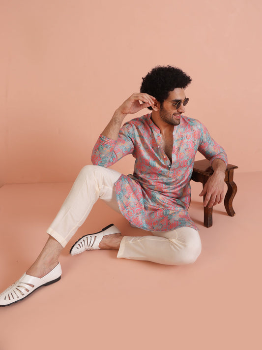 Kisah Men's Multi Kurta Trouser Set | Swadesiicart