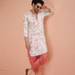 Kisah Men's Multi-Coloured Printed Kurta Dhoti Set | Swadesiicart