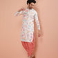 Kisah Men's Multi-Coloured Printed Kurta Dhoti Set | Swadesiicart