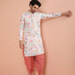 Kisah Men's Multi-Coloured Printed Kurta Dhoti Set | Swadesiicart