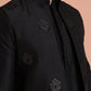 Kisah Men's Black Kurta Jacket Trouser Set | Swadesiicart
