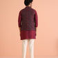 Kisah Men Multi Woven Design Ethnic Motifs Kurta Jacket Trouser Set | Swadesiicart