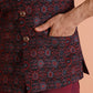 Kisah Men Multi Woven Design Ethnic Motifs Kurta Jacket Trouser Set | Swadesiicart