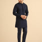 Kisah Men Navy Blue Kurta Jacket Trouser Set | Swadesiicart