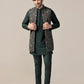 Kisah Men's Multi-Color Jacket with Green Kurta Churidar Set | Swadesiicart