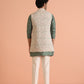 Kisah Men Multi Printed Kantha Print Kurta Jacket Trouser Set | Swadesiicart