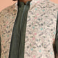 Kisah Men Multi Printed Kantha Print Kurta Jacket Trouser Set | Swadesiicart