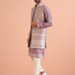 Kisah Men Mauve Kurta Jacket Trouser Set | Swadesiicart