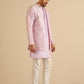 Kisah Men Lilac Textured Kurta Jacket Trouser Set | Swadesiicart