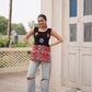 Prazu Fashion Black Georgette With Kutchi Gamthi Work Navratri Top - Swadesiicart