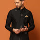 Kisah Men Black Embroidered Nehru Jacket | Swadesiicart