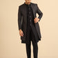 Kisah Stylish Men's Black Indo-Western Jacket with Trouser Set | Swadesiicart