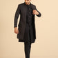 Kisah Stylish Men's Black Indo-Western Jacket with Trouser Set | Swadesiicart