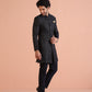 Kisah Men Navy Blue Embellished Indowestern Trouser Set | Swadesiicart