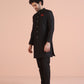 Kisah Men Black Indowestern Trouser Set | Swadesiicart