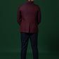 Kisah Men's Maroon Bandhgala with Trouser Set | Swadesiicart